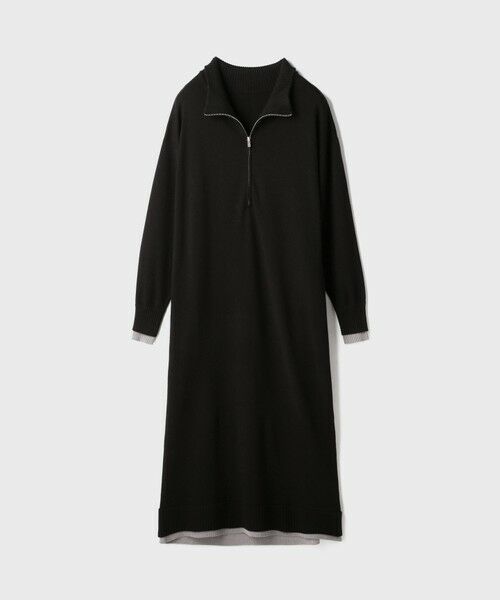 GRACE CONTINENTAL / グレースコンチネンタル ロング・マキシ丈ワンピース | バイカラーストレートニットワンピース | 詳細22