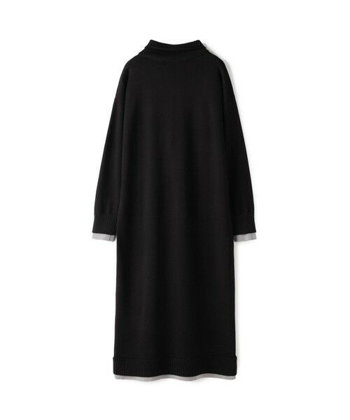 GRACE CONTINENTAL / グレースコンチネンタル ロング・マキシ丈ワンピース | バイカラーストレートニットワンピース | 詳細23