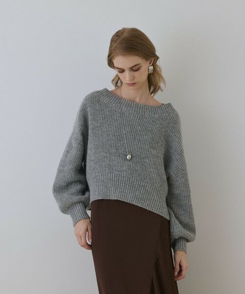 GRACE CONTINENTAL / グレースコンチネンタル ロング・マキシ丈ワンピース | サテンレースニットワンピース | 詳細3