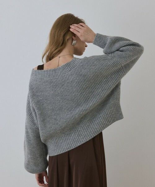 GRACE CONTINENTAL / グレースコンチネンタル ロング・マキシ丈ワンピース | サテンレースニットワンピース | 詳細5