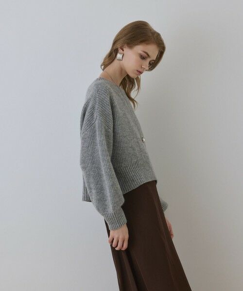 GRACE CONTINENTAL / グレースコンチネンタル ロング・マキシ丈ワンピース | サテンレースニットワンピース | 詳細6