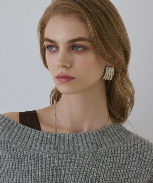 GRACE CONTINENTAL / グレースコンチネンタル ロング・マキシ丈ワンピース | サテンレースニットワンピース | 詳細7