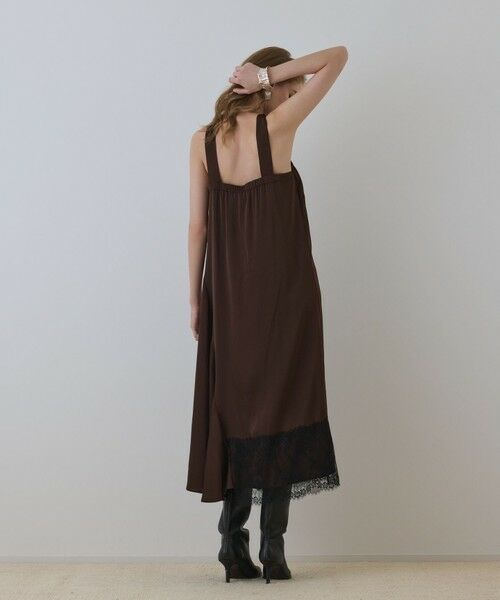 GRACE CONTINENTAL / グレースコンチネンタル ロング・マキシ丈ワンピース | サテンレースニットワンピース | 詳細11
