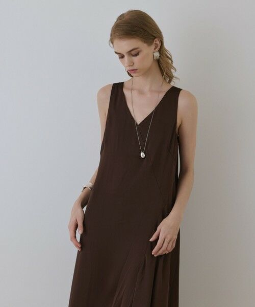 GRACE CONTINENTAL / グレースコンチネンタル ロング・マキシ丈ワンピース | サテンレースニットワンピース | 詳細13