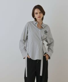 GRACE CONTINENTAL / グレースコンチネンタル シャツ・ブラウス | エンブレム刺繍シャツ