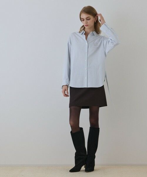 GRACE CONTINENTAL / グレースコンチネンタル シャツ・ブラウス | エンブレム刺繍シャツ | 詳細6