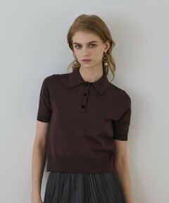 GRACE CONTINENTAL / グレースコンチネンタル その他トップス | バイカラーポロニットトップ