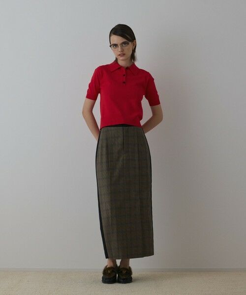 GRACE CONTINENTAL / グレースコンチネンタル その他トップス | バイカラーポロニットトップ | 詳細5