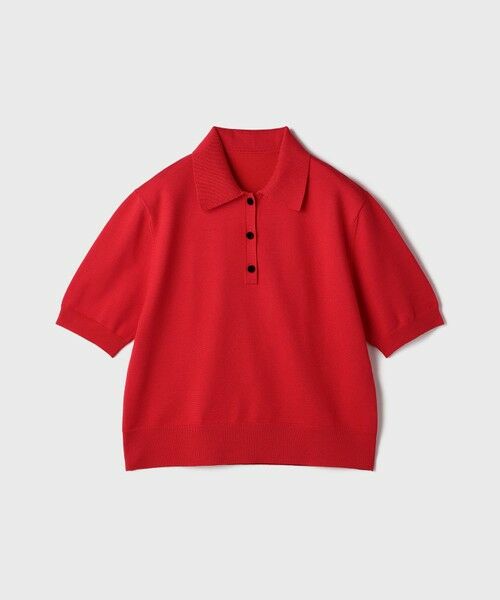 GRACE CONTINENTAL / グレースコンチネンタル その他トップス | バイカラーポロニットトップ | 詳細8