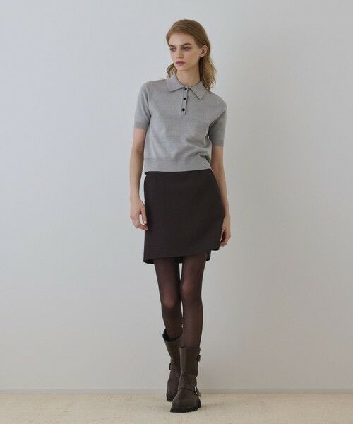 GRACE CONTINENTAL / グレースコンチネンタル その他トップス | バイカラーポロニットトップ | 詳細15