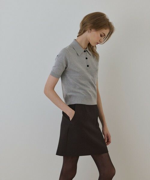 GRACE CONTINENTAL / グレースコンチネンタル その他トップス | バイカラーポロニットトップ | 詳細17