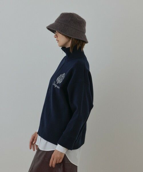 GRACE CONTINENTAL / グレースコンチネンタル ニット・セーター | ハーフジップニットトップ | 詳細3