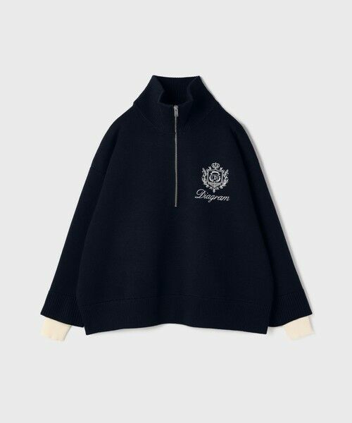 GRACE CONTINENTAL / グレースコンチネンタル ニット・セーター | ハーフジップニットトップ | 詳細7