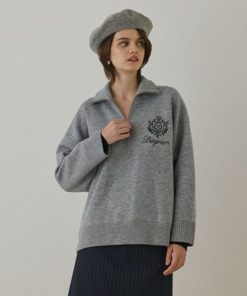 GRACE CONTINENTAL / グレースコンチネンタル ニット・セーター | ハーフジップニットトップ | 詳細10