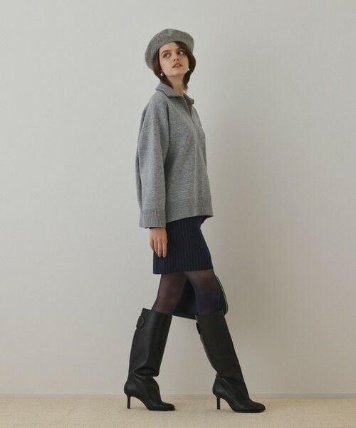 GRACE CONTINENTAL / グレースコンチネンタル ニット・セーター | ハーフジップニットトップ | 詳細8