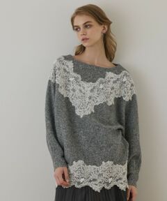 GRACE CONTINENTAL / グレースコンチネンタル ニット・セーター | レースドルマンニットトップ
