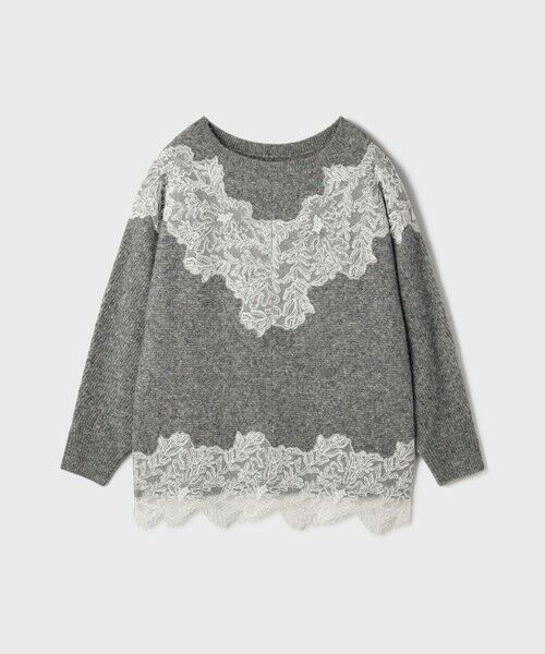 GRACE CONTINENTAL / グレースコンチネンタル ニット・セーター | レースドルマンニットトップ | 詳細10