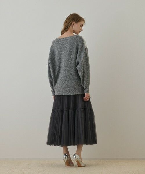 GRACE CONTINENTAL / グレースコンチネンタル ニット・セーター | レースドルマンニットトップ | 詳細3