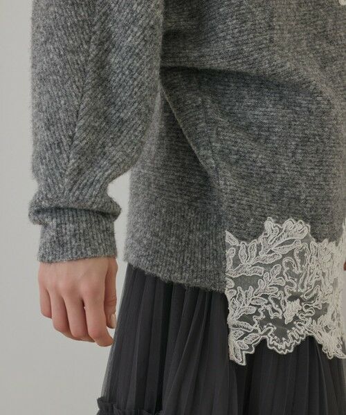 GRACE CONTINENTAL / グレースコンチネンタル ニット・セーター | レースドルマンニットトップ | 詳細8