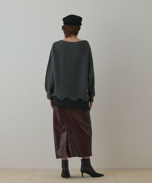 GRACE CONTINENTAL / グレースコンチネンタル ニット・セーター | レースドルマンニットトップ | 詳細12