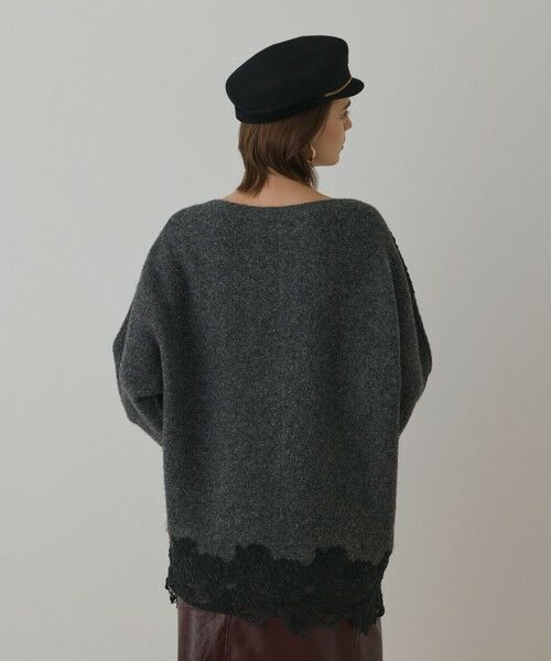 GRACE CONTINENTAL / グレースコンチネンタル ニット・セーター | レースドルマンニットトップ | 詳細14