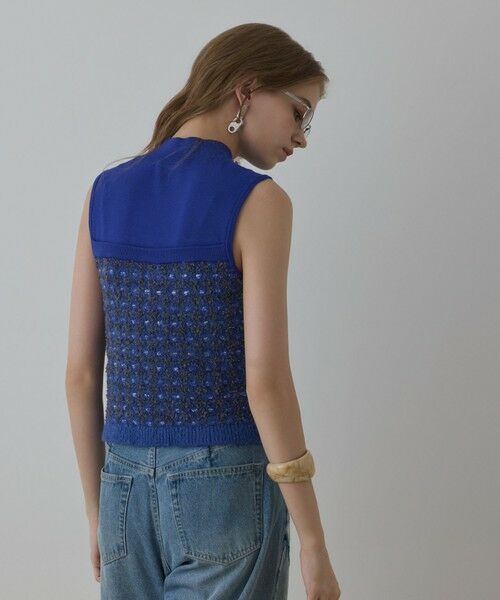 GRACE CONTINENTAL / グレースコンチネンタル ニット・セーター | ツイードベアニットトップ | 詳細1