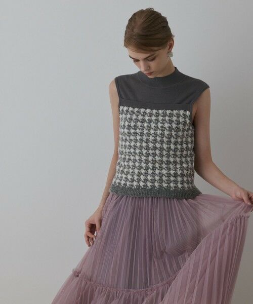 GRACE CONTINENTAL / グレースコンチネンタル ニット・セーター | ツイードベアニットトップ | 詳細6