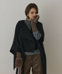 GRACE CONTINENTAL / グレースコンチネンタル ポンチョ | ライトビーバーポンチョ