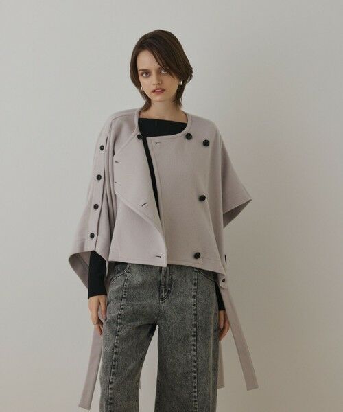 GRACE CONTINENTAL / グレースコンチネンタル ポンチョ | ライトビーバーポンチョ | 詳細3