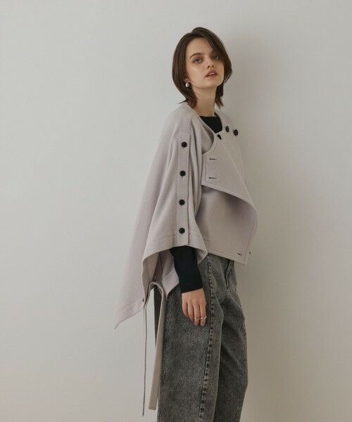 GRACE CONTINENTAL / グレースコンチネンタル ポンチョ | ライトビーバーポンチョ | 詳細6