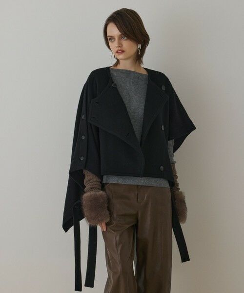 GRACE CONTINENTAL / グレースコンチネンタル ポンチョ | ライトビーバーポンチョ | 詳細11