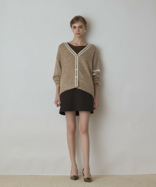 GRACE CONTINENTAL / グレースコンチネンタル カーディガン・ボレロ | グリッターニットカーディガン | 詳細10