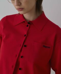 GRACE CONTINENTAL / グレースコンチネンタル カーディガン・ボレロ | バイカラーロゴニットカーディガン