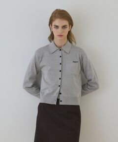 GRACE CONTINENTAL / グレースコンチネンタル カーディガン・ボレロ | バイカラーロゴニットカーディガン