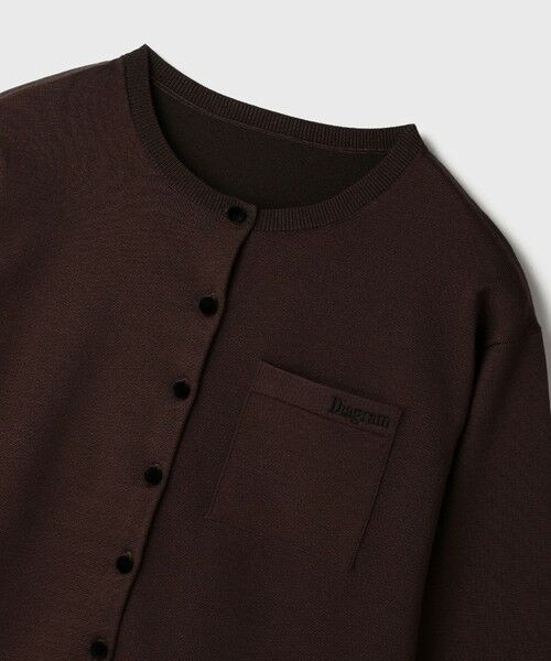 GRACE CONTINENTAL / グレースコンチネンタル カーディガン・ボレロ | バイカラーロゴニットカーディガン | 詳細17