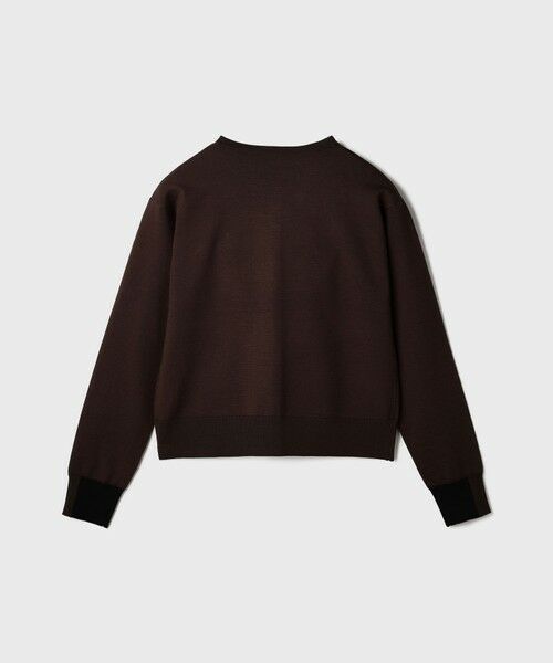 GRACE CONTINENTAL / グレースコンチネンタル カーディガン・ボレロ | バイカラーロゴニットカーディガン | 詳細16