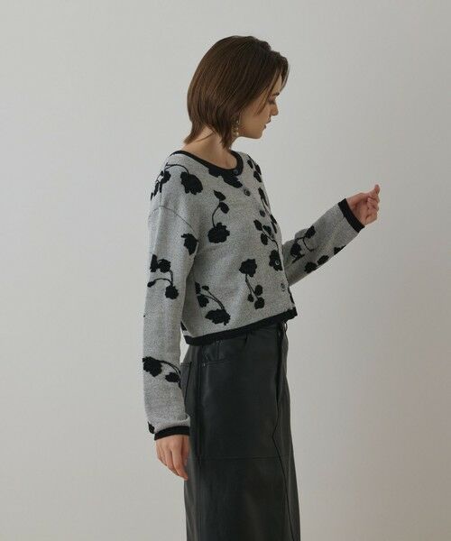 GRACE CONTINENTAL / グレースコンチネンタル カーディガン・ボレロ | フクレジャガードニットカーディガン | 詳細4