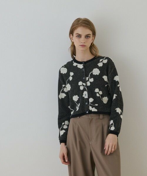 GRACE CONTINENTAL / グレースコンチネンタル カーディガン・ボレロ | フクレジャガードニットカーディガン | 詳細14