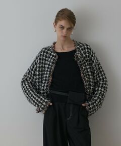 GRACE CONTINENTAL / グレースコンチネンタル カーディガン・ボレロ | ツイードニットショートカーディガン