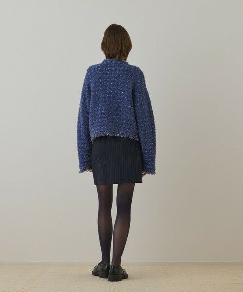 GRACE CONTINENTAL / グレースコンチネンタル カーディガン・ボレロ | ツイードニットショートカーディガン | 詳細2