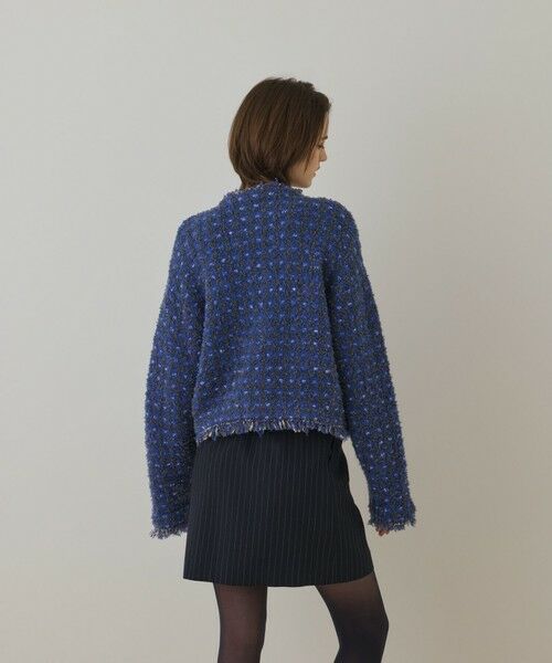 GRACE CONTINENTAL / グレースコンチネンタル カーディガン・ボレロ | ツイードニットショートカーディガン | 詳細6