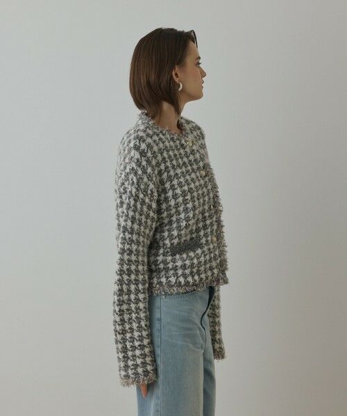 GRACE CONTINENTAL / グレースコンチネンタル カーディガン・ボレロ | ツイードニットショートカーディガン | 詳細13