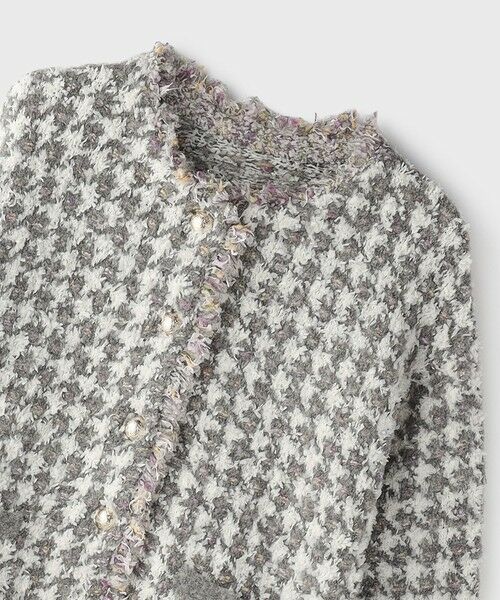GRACE CONTINENTAL / グレースコンチネンタル カーディガン・ボレロ | ツイードニットショートカーディガン | 詳細16