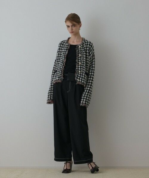 GRACE CONTINENTAL / グレースコンチネンタル カーディガン・ボレロ | ツイードニットショートカーディガン | 詳細17