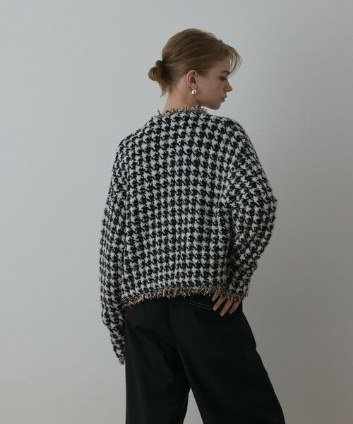 GRACE CONTINENTAL / グレースコンチネンタル カーディガン・ボレロ | ツイードニットショートカーディガン | 詳細20