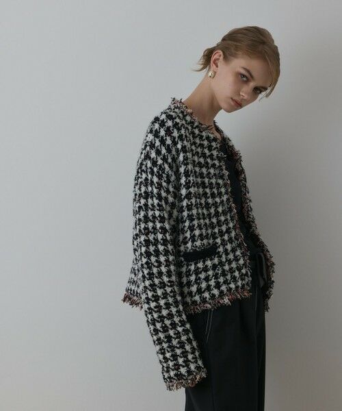 GRACE CONTINENTAL / グレースコンチネンタル カーディガン・ボレロ | ツイードニットショートカーディガン | 詳細21