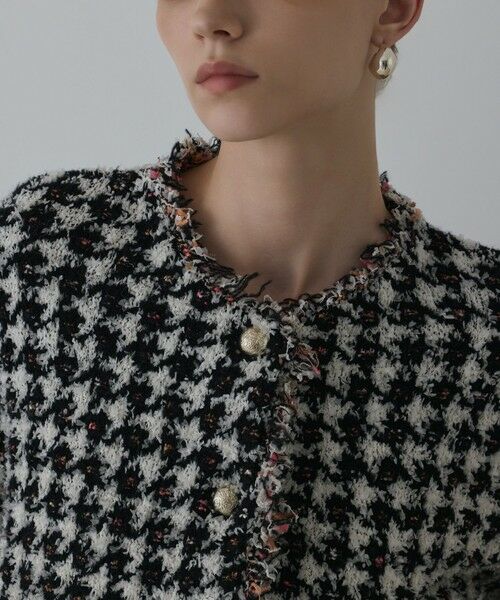 GRACE CONTINENTAL / グレースコンチネンタル カーディガン・ボレロ | ツイードニットショートカーディガン | 詳細22
