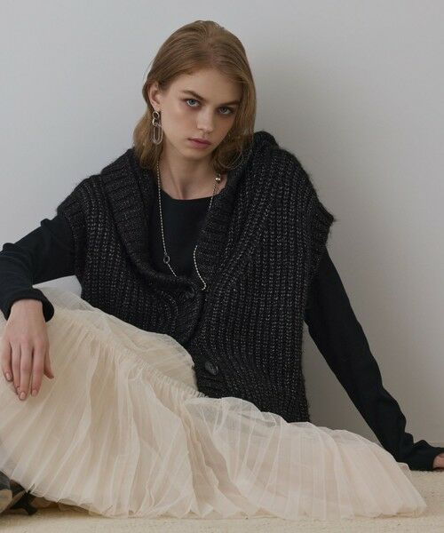 GRACE CONTINENTAL / グレースコンチネンタル ベスト | ラメニットベスト | 詳細12