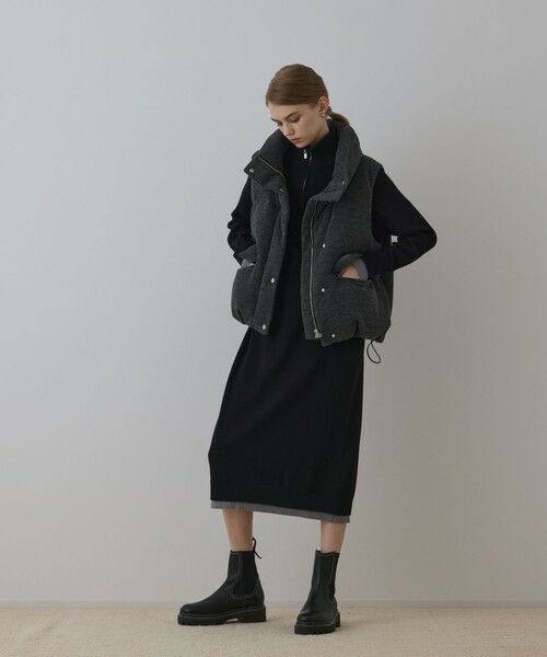 GRACE CONTINENTAL / グレースコンチネンタル ダウンジャケット・ベスト | スタンドニットダウンベスト | 詳細2