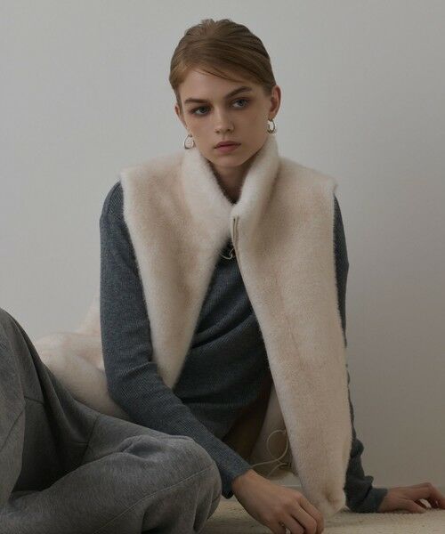 GRACE CONTINENTAL / グレースコンチネンタル ベスト | フェイクミンクベスト | 詳細1